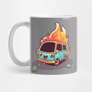 Cute Car Doodle Illustration Mug